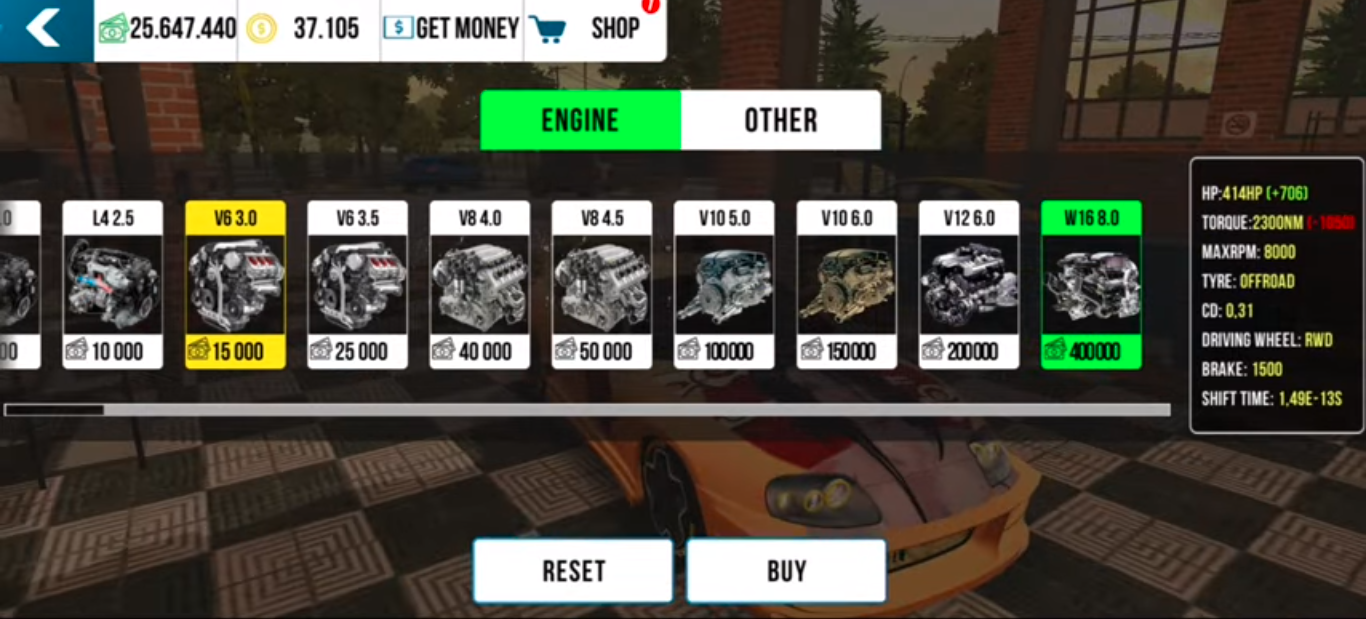 how to get w16 engine for free in car parking multiplayer